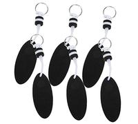 Hemobllo Lot De 6 Porte-clés Flottants Eva Noirs, Porte-clés Pour Clé De Bateau, Accessoires Nautiques Légers Et Solide, Usage Quotidien, Pour Sports Aquatiques Et Navigation En Plein Air