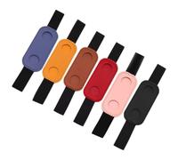 Hemobllo Lot de 6 Porte-Stylos Élastiques en Cuir PU pour Cahiers et Carnets Bande Réglable Accessoires Compacts Multifonctions pour Agendas Journaux et Planificateurs Couleurs Mixtes