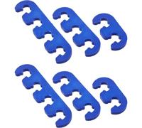 Hemobllo Lot de 6 Séparateurs de Fils de Bougie d'Allumage 7-9 MM Bleus Organiseurs de Câbles pour Moteurs Véhicules Américains Isolation Électrique et Gestion des Fils de Bougie