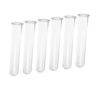 Hemobllo Lot de 6 Tubes en Verre pour Vase Soliflore, Accessoires Polyvalents en Verre Transparent pour Arrangement Floral et Décoration de Bureau Minimaliste