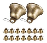 Hemobllo Lot de 60 Clochettes Décoratives Rétro en Métal pour Collier de Chien avec Son Clair et Clip Facile, Légères Promenades en Plein Air