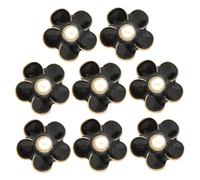 Hemobllo Lot de 8 Accessoires à Clip en Alliage Camélia, Décorations Artisanales DIY pour Chaussures, Broches Fleurs Décoratives, Usage Multiple, pour Personnaliser Talons Hauts, Couleur Métal