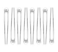 Hemobllo Lot de 8 Épingles à Cheveux de U en Métal Argenté Bâtonnets Longs pour Chignon Vintage Accessoires Décoratifs Élégants pour Cheveux Longs et Épais Adaptés Femmes et Filles