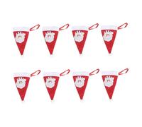 Hemobllo Lot de 8 Housses de Couverts de Noël en Tissu Non Tissé Manchons pour Couteaux et Fourchettes Décorations Festives pour Table de Fête Porte-Fourchettes pour Dîners de Noël