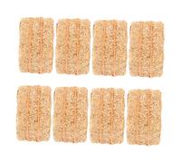 Hemobllo Lot de 8 Mini-Bottes de Paille Décoratives en Paille Naturelle Accessoires Miniatures pour Maison de Poupée Décoration de Jardin Miniature et Bricolage Créatif
