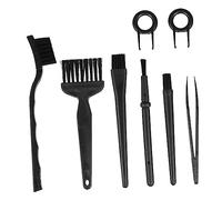 Hemobllo Lot de 8 Set de Pinceaux Antistatiques pour Ordinateur et Clavier, Kit de Nettoyage Professionnel, Brosses Fines en Fibres Douces, Usage Électronique et Bureautique, Couleur