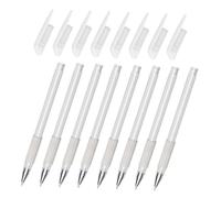 Hemobllo Lot De 8 Stylos Marquage Étanches Tête Unique, Pointe Fine, Encre Noire Professionnelle, Pour Salon De Tatouage Et Piercing, Outil Précision Pour Usage Peau