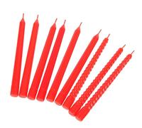 Hemobllo Lot de 9 Mini Bougies Décoratives Rouges pour Maison de Poupée Mini Bougie Maison en Cire Réaliste Accessoires de Mini-Maison pour Décoration et Jeu Éducatif Petit Modèle de