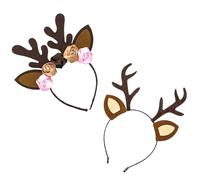 Hemobllo Lot de Bandeaux Décoratifs de Noël Forme Renne Couleurs Assorties Couleur Aléatoire