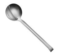 Hemobllo Louche à Soupe Acier Inoxydable avec et Écumoire Spatule Résistante Chaleur pour Bouillons et Fritures