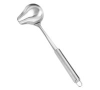Hemobllo Louche Inox à Sauce avec Bec Verseur Louche à Soupe Mini Portable Cuillère de Service et Facile à Nettoyer Ustensile Cuisine Pratique pour Maison et Restaurant