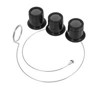 Hemobllo Loupe D'horloger Grossissante à Clip, Kit 4 Pièces en Verre, Outil De Réparation De Montres pour Bijoutiers Et Travaux Minutieux, Lentilles 5X 10x 15x, Usage Professionnel