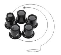 Hemobllo Loupe Oculaire à Clip 6 Pièces avec Grossissements Multiples 3x/5x/10x/15x/20x, Loupe de Réparation de Montres et Bijoux, Lentille Haute Transparence, Outil Précis pour Horloger