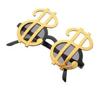 Hemobllo Lunettes de Fête Noire et Or Symbole, Accessoire Photo Amusant et Verres de Fête Musicale, Lunettes Funky pour Soirées, Accessoires de Costume Légers et Portables, pour