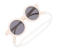 Hemobllo Lunettes de Soleil pour Tout-Petit avec Cordon Ajustable Cadre en Plastique Blanc Crème Protection UV Légères et Confortables pour Activités en Plein Air et Anniversaires