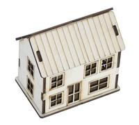 Hemobllo Maison De Noël Miniature Bois Village De Noël Kit Bricolage Décoration Maison Bois Maquette De Chalet Ornement De Poupée