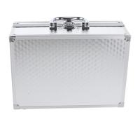 Hemobllo Mallette de Transport Outils en Alliage D'aluminium Argenté, Coffret à Outils Portable, Haute Dureté et Robuste, pour Voyage et Usage Extérieur