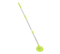 Hemobllo Manche de Balai en Acier Inoxydable Extensible 1,2 M Vert Plateau Plastique, Poignée Rotative Renforcée Antidérapante pour Nettoyage Domestique, Accessoires de Remplacement