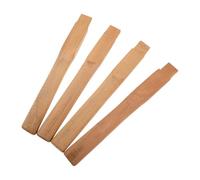 Hemobllo Manches de Hache en Bois Dur 4 Pièces - Poignées de Rechange Ergonomiques pour Haches de Camping, Jardinage et Travaux Extérieurs - Accessoires Outillage Jardin, Remplacement