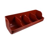 Hemobllo Mangeoire à Cochons Amovible Facile à Nettoyer en Plastique 4 Compartiments Multifonctions pour L'alimentation des Porcs et Chèvres en Élevage Agricole