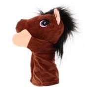 Hemobllo Marionnette à Main Cheval Peluche pour Garçon Fille Interactif pour Storytelling Marionnette Animale Douce pour Fête Anniversaire et Jeu Créatif