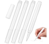 Hemobllo Marqueurs à Craie Liquide Blanche Lot 4 Pointe Fine Effaçable à Sec Multi-surfaces pour Tableau Noir, Vitres et Miroirs Usage Éducatif et Créatif