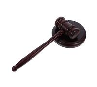 Hemobllo Marteau de Juge avec Socle Marteau Denchères Créatif pour Rôle Jeu de Simulation Judiciaire pour