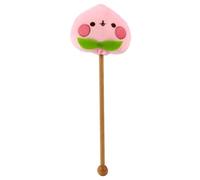 Hemobllo Marteau de Massage de Dessin Animé en Peluche Motif Pêche Manche en Bois Long, Portable et Manuel, Soulage Tensions Musculaires et Stimule Circulation, Bureau et Voyage
