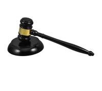 Hemobllo Marteau D'enchères en Bois Massif 15 Cm, Marteau du Juge pour Vente Aux Enchères, Maillet Portable Surface Lisse, Usage Tribunal Et Adjudication