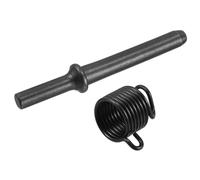 Hemobllo Marteau Pneumatique à Riveter Tête Semi-Creuse et Pleine en Acier Allié Foret 3-8 MM Burin Inclus Accessoire Polyvalent pour Rivetage Industriel et Travaux Lourds Kit Outil