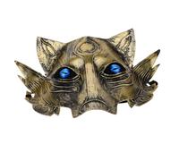 Hemobllo Masque d'Animal Loup Effrayant pour Halloween Accessoire de Cosplay en PVC Masque Réaliste pour Fête Costumée Carnaval Soirée Utilisation Extérieure Présent pour Adulte