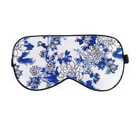 Hemobllo Masque de Sommeil en Soie Véritable Intercalaires Respirants et Espace Supplémentaire, Cache-œil Doux pour Yoga et Sieste, pour Maman en Voyage