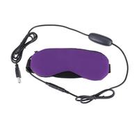 Hemobllo Masque de Sommeil USB Chauffant et Froid Masque Vapeur pour Yeux Unisexe Poche Réutilisable Blocage Total de Lumière Détente et pour Voyage et Bureau sans Parfum