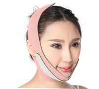 Hemobllo Masque Facial Fin Lifting V, Taille Unique, Sangle De Menton Réglable, Pour Visage Double Menton, Pour Homme Et Femme, Usage Sommeil Et Raffermissement, Couleur Rose