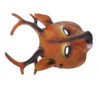 Hemobllo Masque Intégral de Renne Halloween en Mousse Pu Non Déformable et Non Décolorable, Accessoire Créatif pour Fête Costumée et Bal Masqué