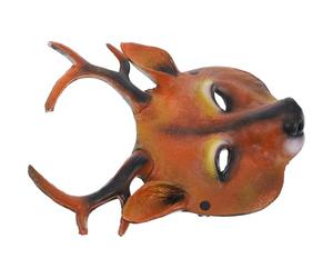 Hemobllo Masque Intégral de Renne Halloween en Mousse Pu Non Déformable et Non Décolorable, Accessoire Créatif pour Fête Costumée et Bal Masqué
