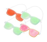 Hemobllo Masque Oculaire Rafraîchissant Réutilisable 4 Pièces Taille Garçon et Filles Masque Yeux en Pvc Transparent Multicolore pour Sommeil Détente Soins Oculaires Couleur Aléatoire