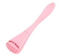 Hemobllo Massage Roller Visage Double Embout pour Crème Yeux Lifting et Raffermissement Applicateur Portable Poches et Fatigue Silicone Doux Rose