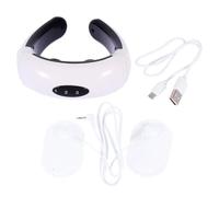 Hemobllo Masseur Cervical Intelligent Rechargeable Thérapie par Électromagnétiques pour Cou et Épaules Soulagement Raideur Musculaire Usage Bureau Voiture et Maison