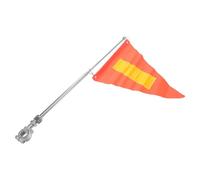 Hemobllo Mât de Drapeau Réfléchissant pour Vélo et Moto, Réglable 1,2 Mètre, Drapeau de Sécurité Haute Visibilité pour Cyclisme Urbain et Karting, Accessoire de Guidon Indispensable