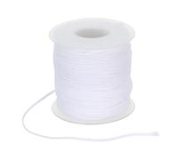Hemobllo Mèche de Bougie Ronde en Coton Blanc, Bobine Épaisse pour Fabrication de Bougies, Compatible Cire de et Paraffine, Allumage Fluide, DIY, 61 Mètres