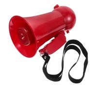 Hemobllo Mégaphone Rouge Portable pour Mariages Accessoire Jeux Amusants Amplifie Votre Lors des Événements Festifs