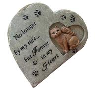 Hemobllo Mémorial pour Chat Domestique en Résine Délicate de Chat, Statue Commémorative pour Jardin Extérieur, Décoration Solide pour Souvenir D’Animal Perdu