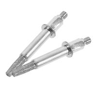 Hemobllo Meules pour Tronçonneuse 4.8 Mm 2 Pièces, Kit D’affûtage Manuel pour Chaîne, Pierres à Affûter en Grain D’émeri et Fer, Outils Compacts et Portables pour Entretien Jardin et Coupe