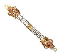 Hemobllo Mezuzah Religieux pour Bénédiction de Maison Décoration de Porte Juive Plaque Compacte Facile à Installer pour Intérieur et Extérieur