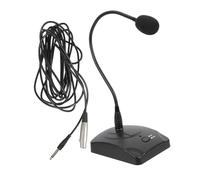 Hemobllo Microphone de Bureau Filaire à Condensateur Haute Sensibilité avec Col de Cygne pour Conférence Streaming et Enregistrement sur PC