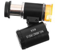 Hemobllo Microscope Portable Compact avec LED Cold Warm pour Bijoux Textile Impression Loupe de Poche Précise et Légère pour Identification et Analyse