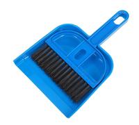 Hemobllo Mini Balayette et Pelle à Poussière Bleue Ensemble Portable Doux pour Bureau Table Voiture et Nettoyage des Animaux Brosse de Table Compacte pour Surfaces Délicates et