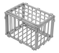 Hemobllo Mini Cage Modèle Plastique pour Figurines Et Décoration DIY Petite Cage Multifonctionnelle à Peindre pour Maison Accessoire De Jeu Et Rangement