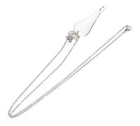 Hemobllo Mini Flacon Transparent avec Chaîne Pendentif Bouteille à Souhaits pour DIY Petit Pot Vintage avec Bouchon Bijou Flacon Potion pour Mariage et Fête